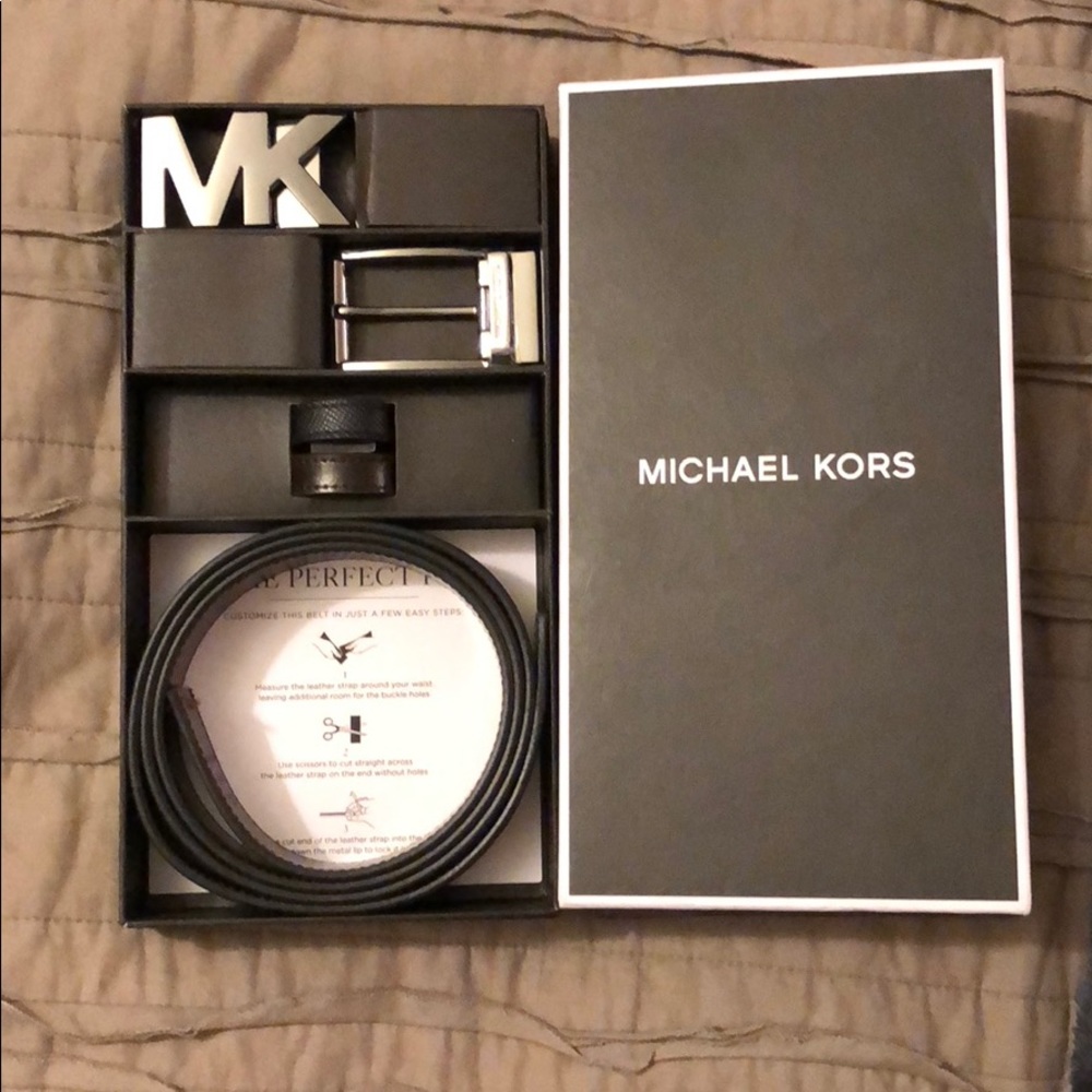 Authentic MICHAEL KORS 4 in 1 Belt Gift Box Set